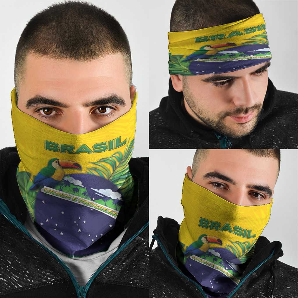 Brazil Neck Gaiter Toco Toucan Tropical Vibes DT05