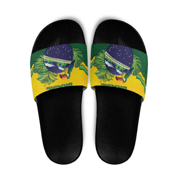 Brazil Slide Sandals Toco Toucan Tropical Vibes DT05