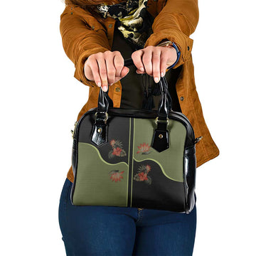 Western Yoke Shoulder Handbag Tropical Hibiscus Cowboy Style DT05