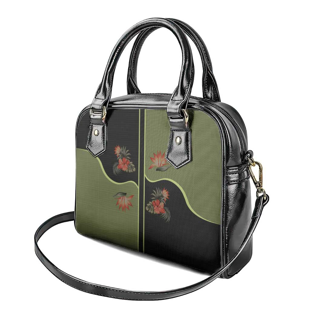 Western Yoke Shoulder Handbag Tropical Hibiscus Cowboy Style DT05