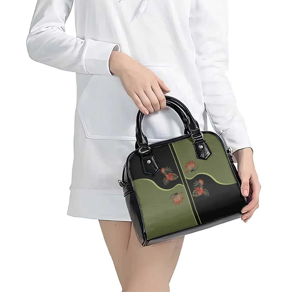 Western Yoke Shoulder Handbag Tropical Hibiscus Cowboy Style DT05