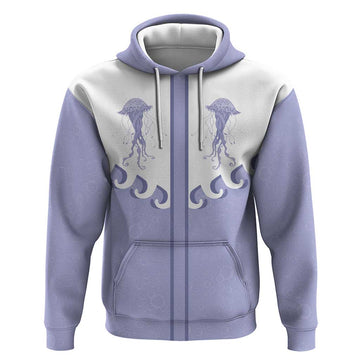 Western Yoke Hoodie Jellyfish And Water Bubbles Cowboy Style DT05