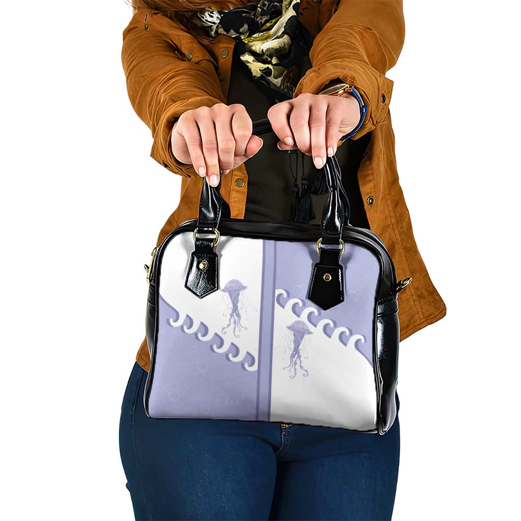 Western Yoke Shoulder Handbag Jellyfish And Water Bubbles Cowboy Style DT05
