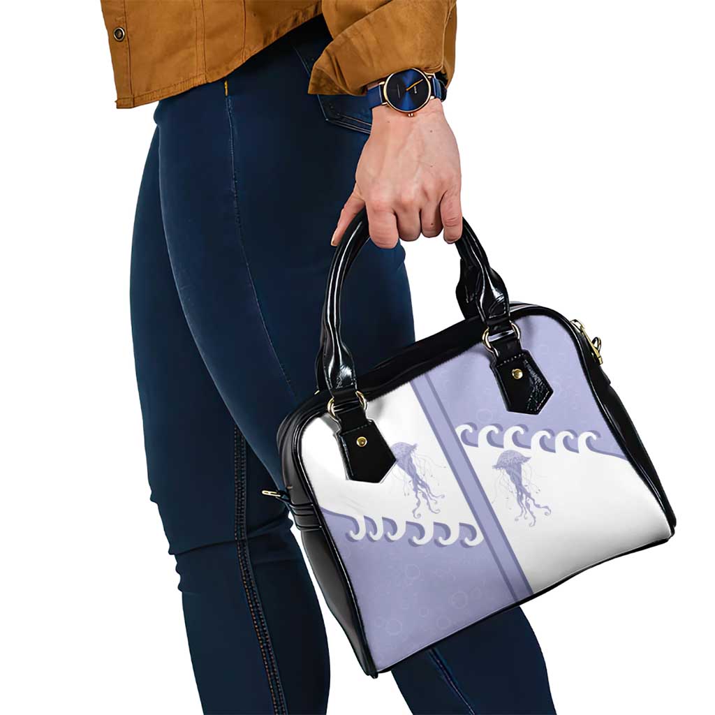 Western Yoke Shoulder Handbag Jellyfish And Water Bubbles Cowboy Style DT05