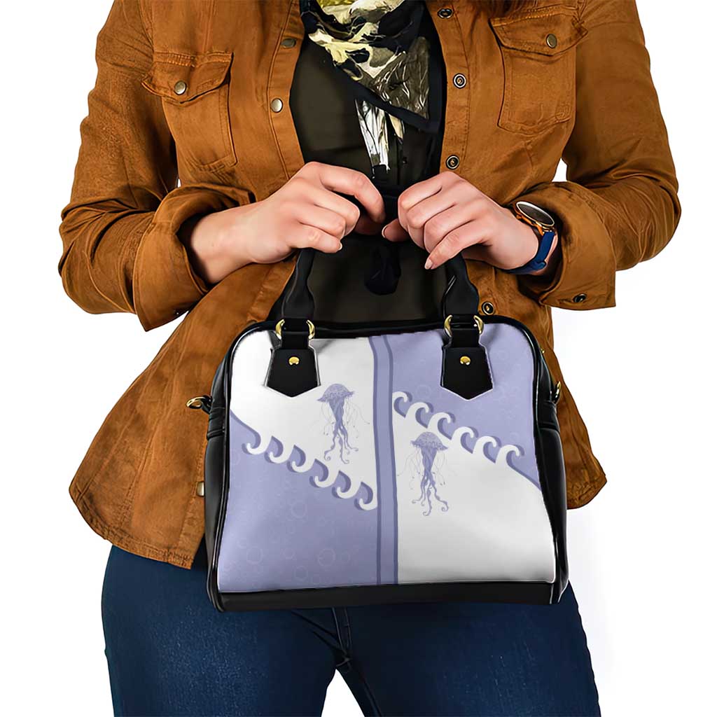 Western Yoke Shoulder Handbag Jellyfish And Water Bubbles Cowboy Style DT05