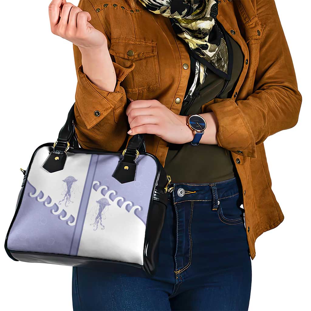 Western Yoke Shoulder Handbag Jellyfish And Water Bubbles Cowboy Style DT05