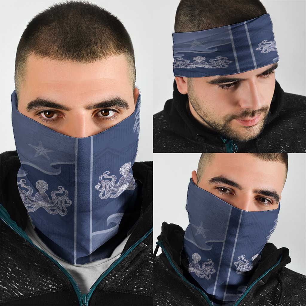 Western Yoke Neck Gaiter Octopus And Coral Cowboy Style DT05