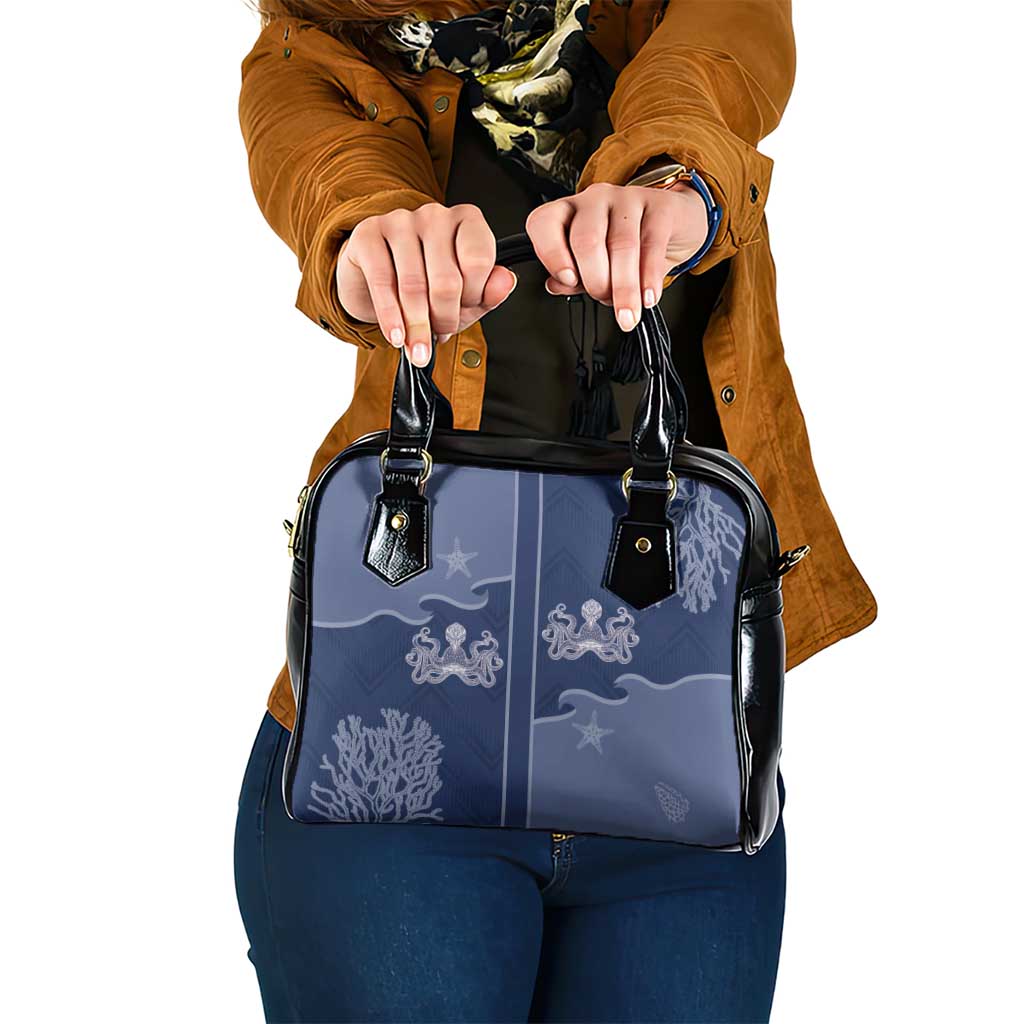 Western Yoke Shoulder Handbag Octopus And Coral Cowboy Style DT05