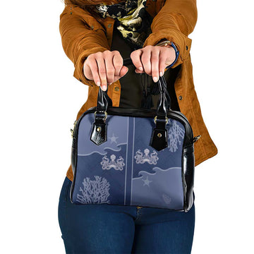Western Yoke Shoulder Handbag Octopus And Coral Cowboy Style DT05