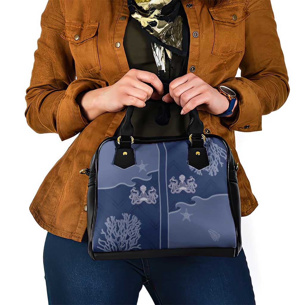 Western Yoke Shoulder Handbag Octopus And Coral Cowboy Style DT05