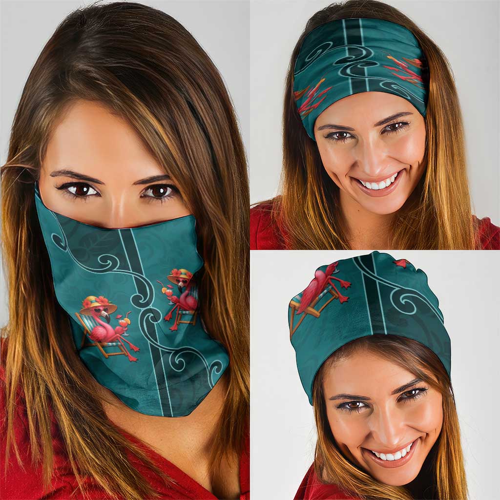 Western Yoke Neck Gaiter Flamingo Relax Cowboy Style DT05