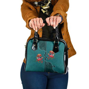 Western Yoke Shoulder Handbag Flamingo Relax Cowboy Style DT05