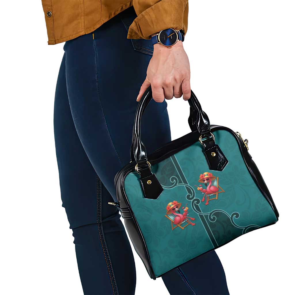 Western Yoke Shoulder Handbag Flamingo Relax Cowboy Style DT05