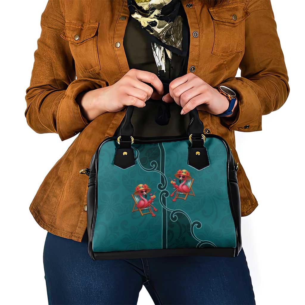 Western Yoke Shoulder Handbag Flamingo Relax Cowboy Style DT05