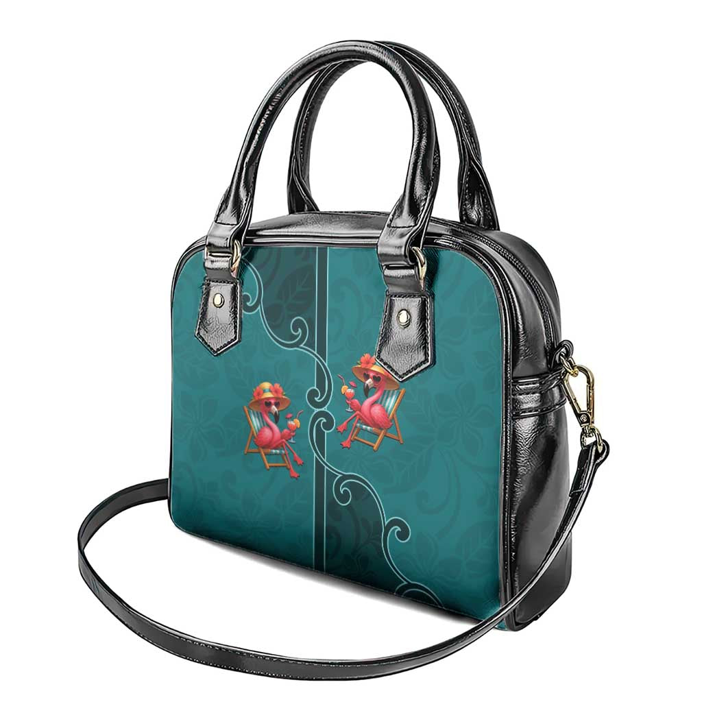 Western Yoke Shoulder Handbag Flamingo Relax Cowboy Style DT05