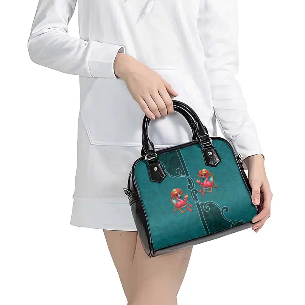 Western Yoke Shoulder Handbag Flamingo Relax Cowboy Style DT05