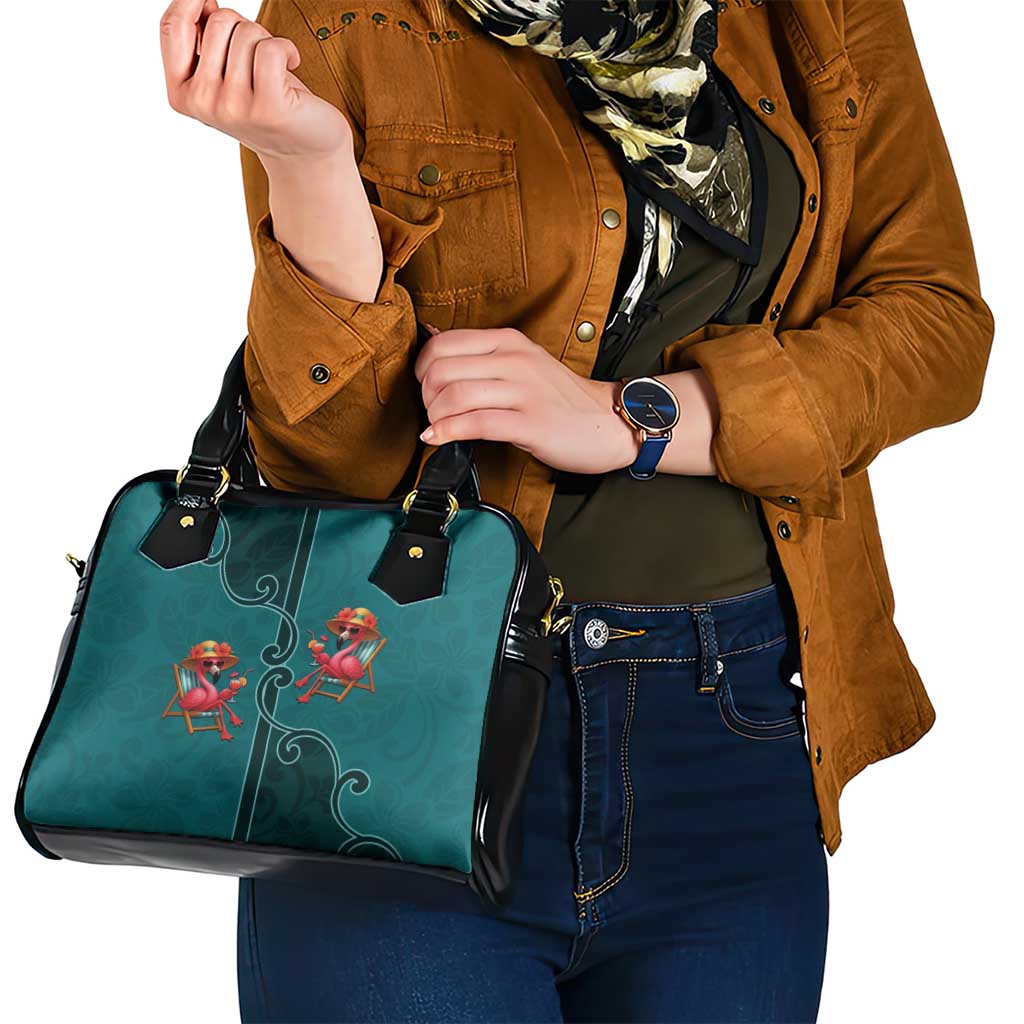 Western Yoke Shoulder Handbag Flamingo Relax Cowboy Style DT05