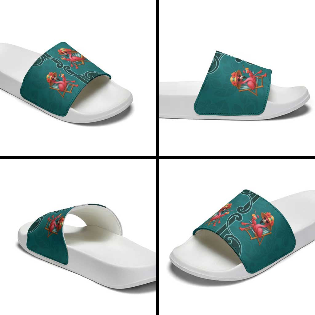 Western Yoke Slide Sandals Flamingo Relax Cowboy Style DT05