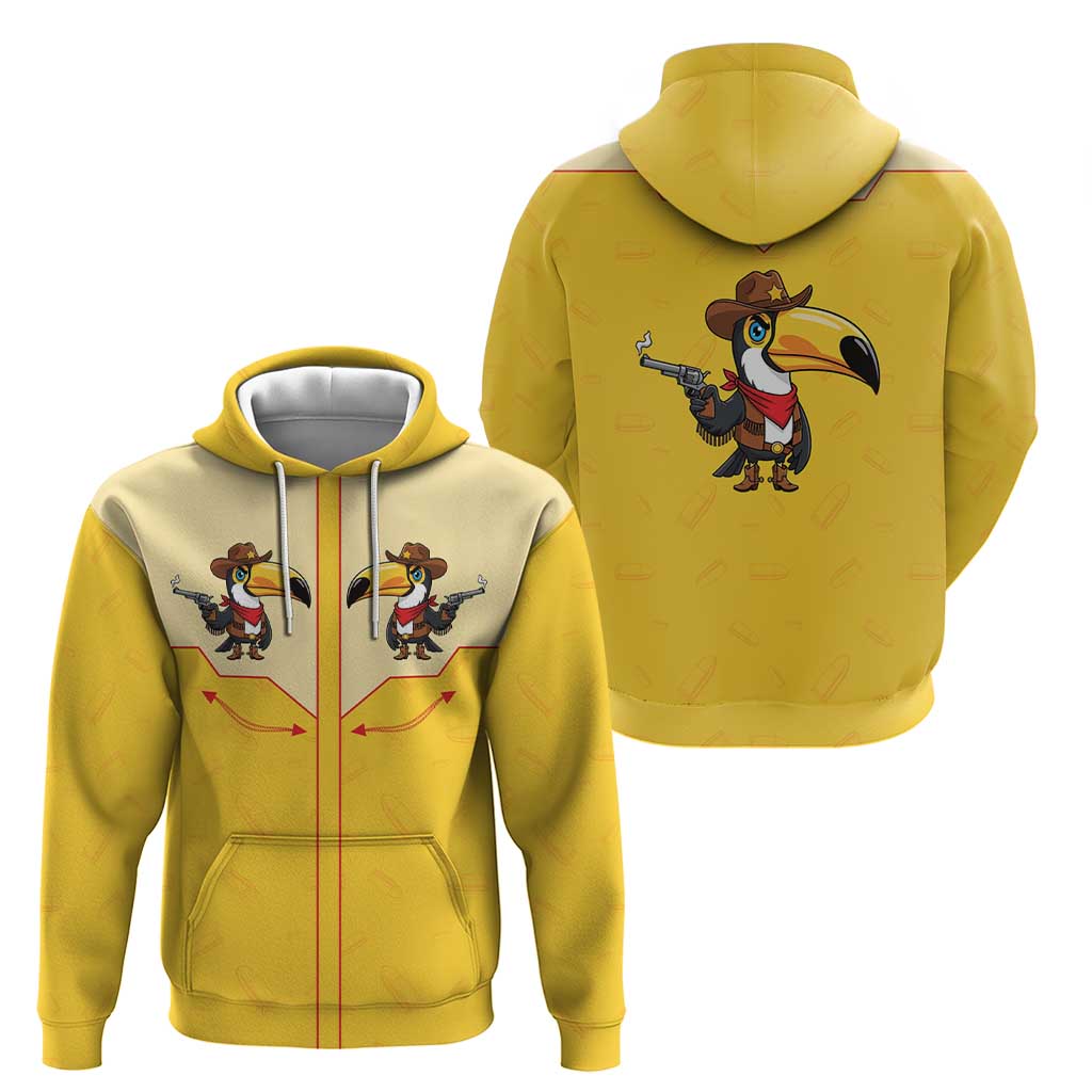 Western Yoke Hoodie Toucan Cowboy Style DT05