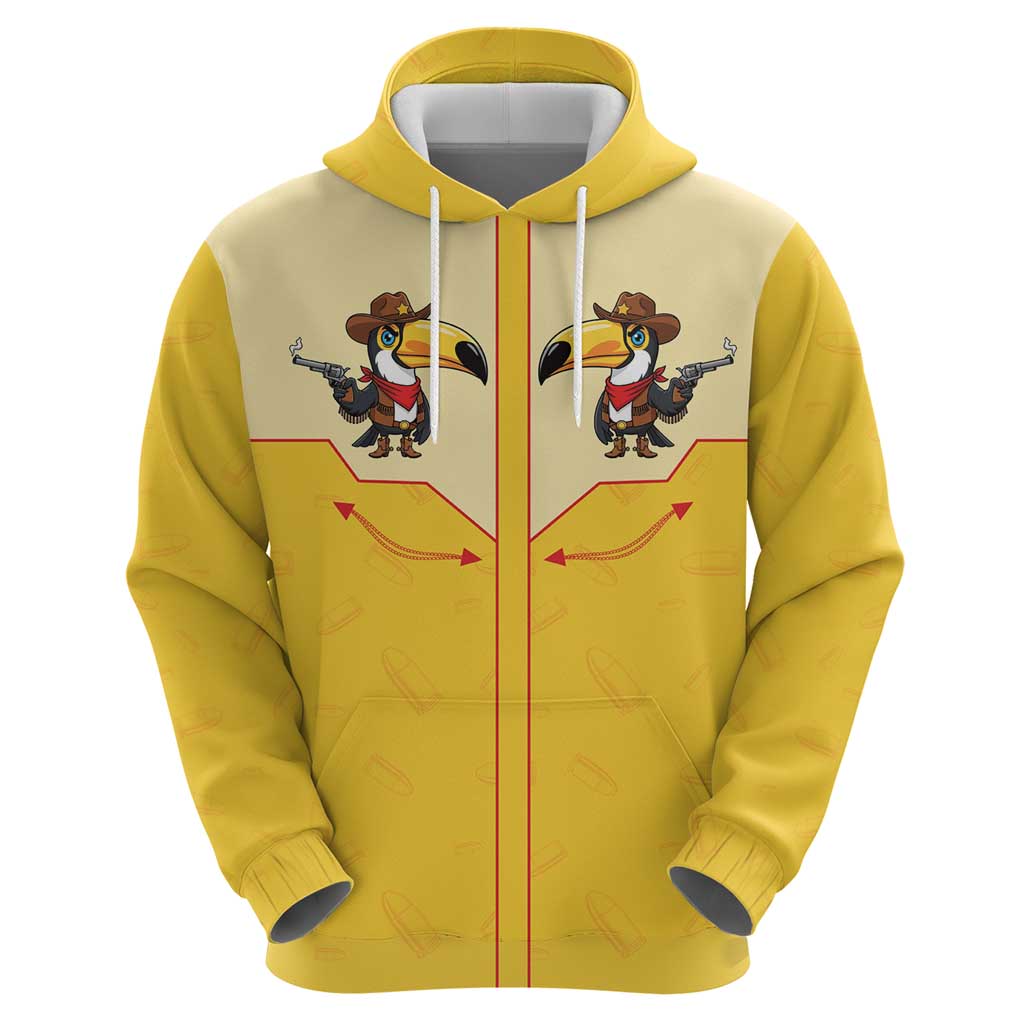 Western Yoke Hoodie Toucan Cowboy Style DT05