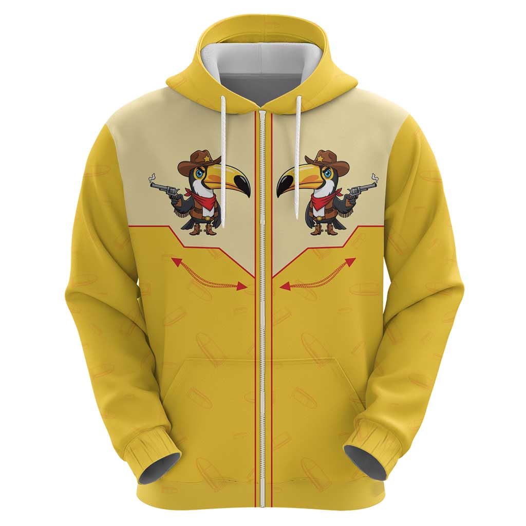 Western Yoke Hoodie Toucan Cowboy Style DT05