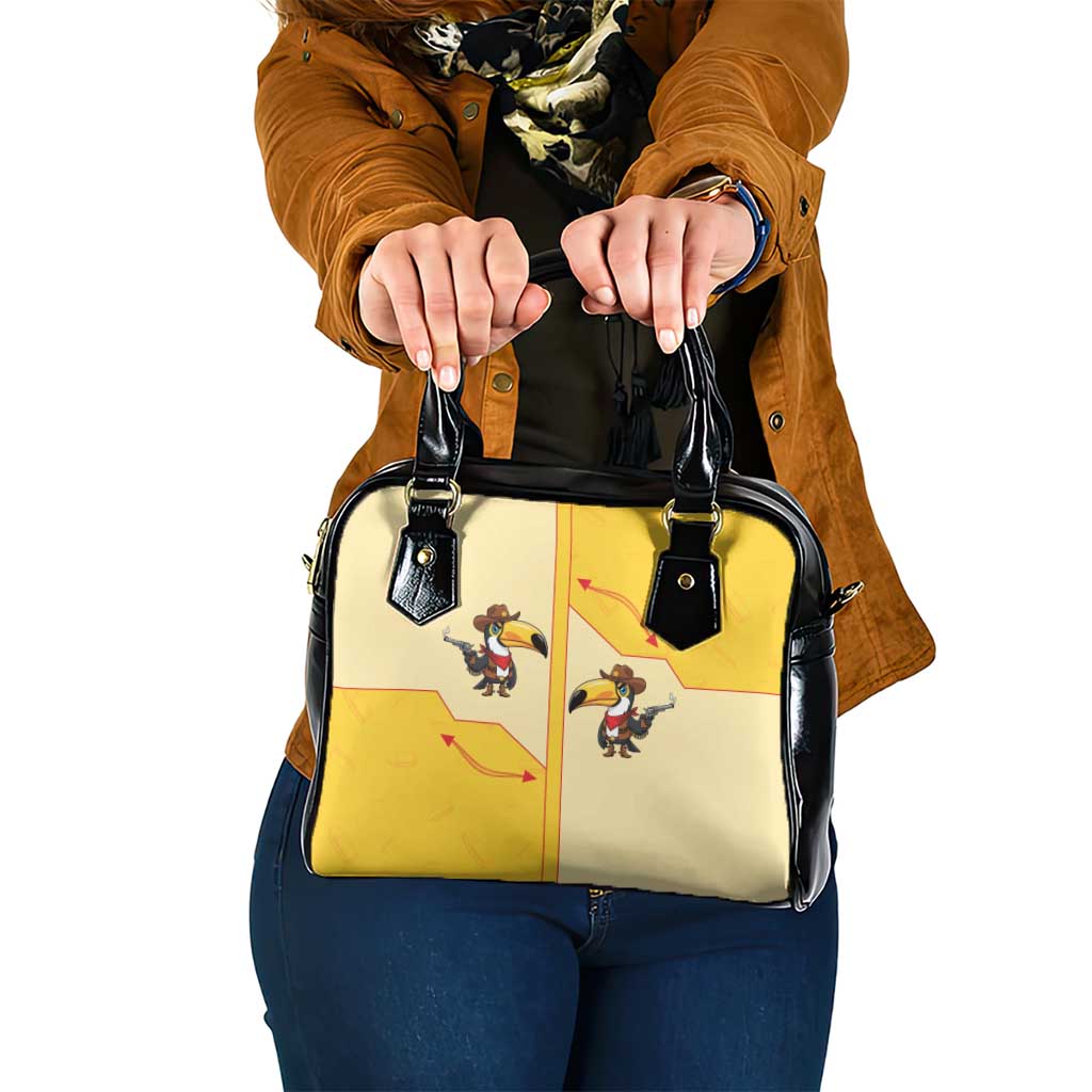 Western Yoke Shoulder Handbag Toucan Cowboy Style DT05