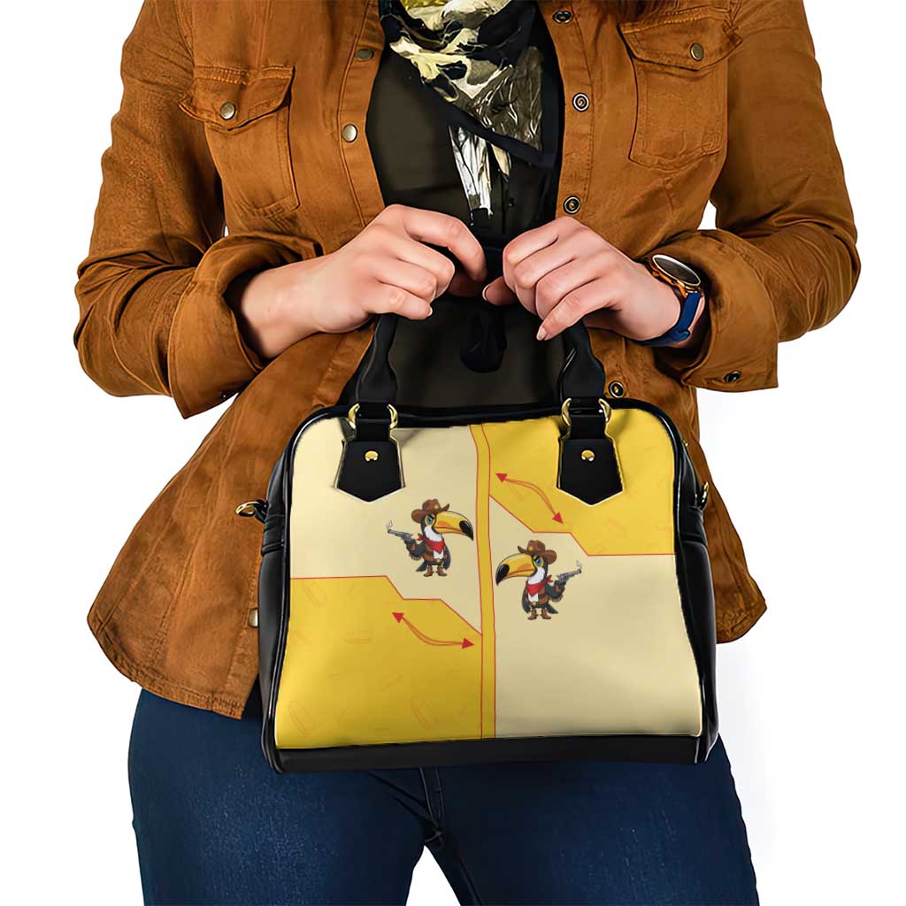 Western Yoke Shoulder Handbag Toucan Cowboy Style DT05