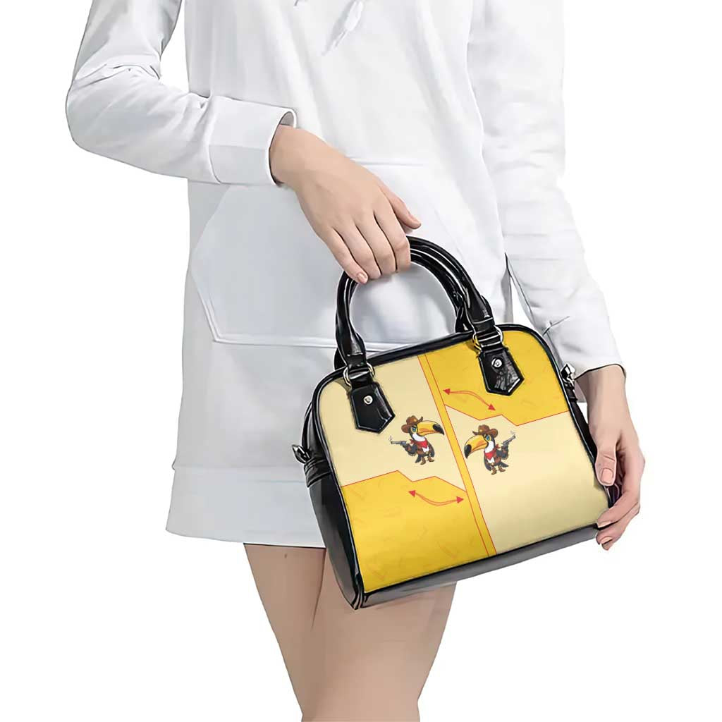 Western Yoke Shoulder Handbag Toucan Cowboy Style DT05