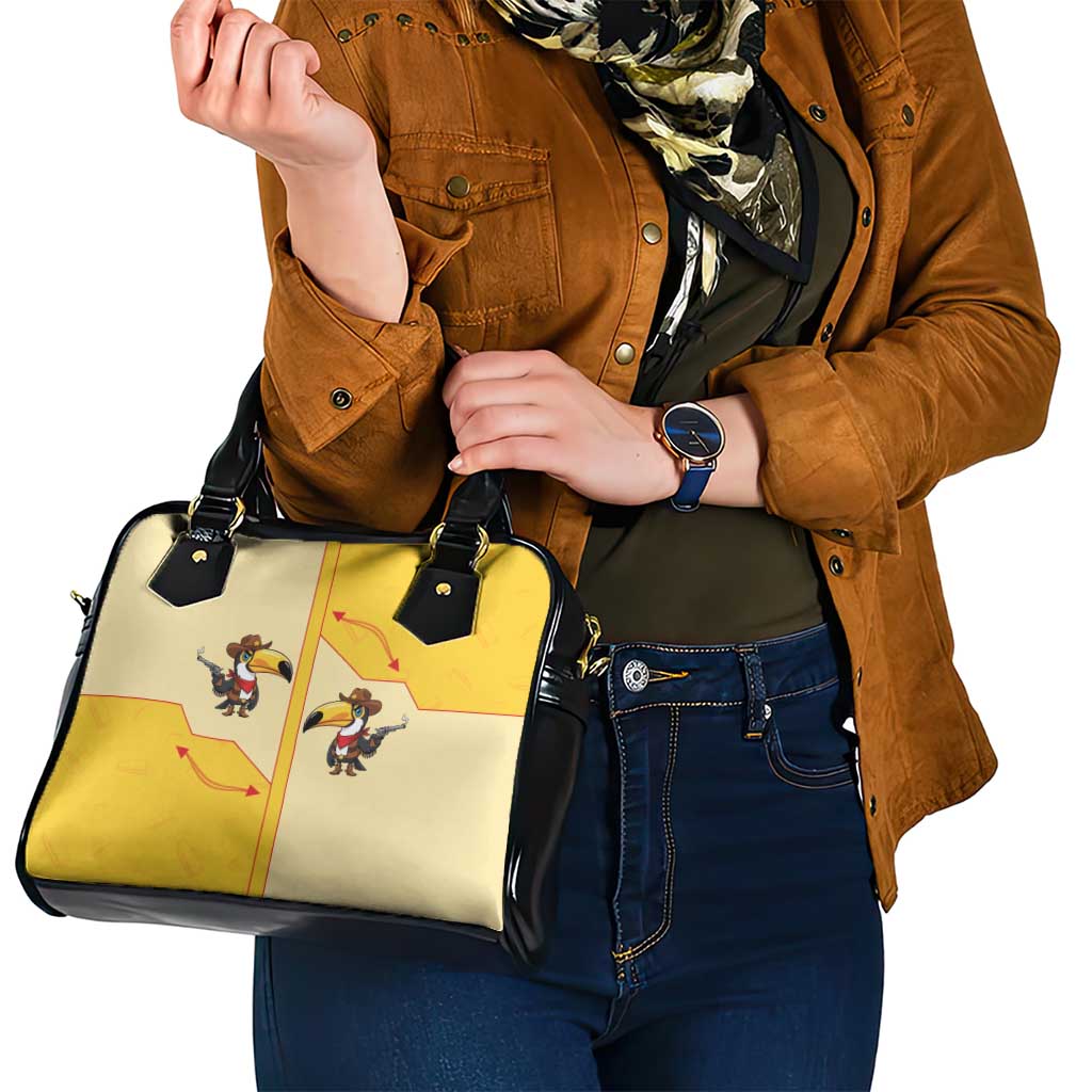 Western Yoke Shoulder Handbag Toucan Cowboy Style DT05