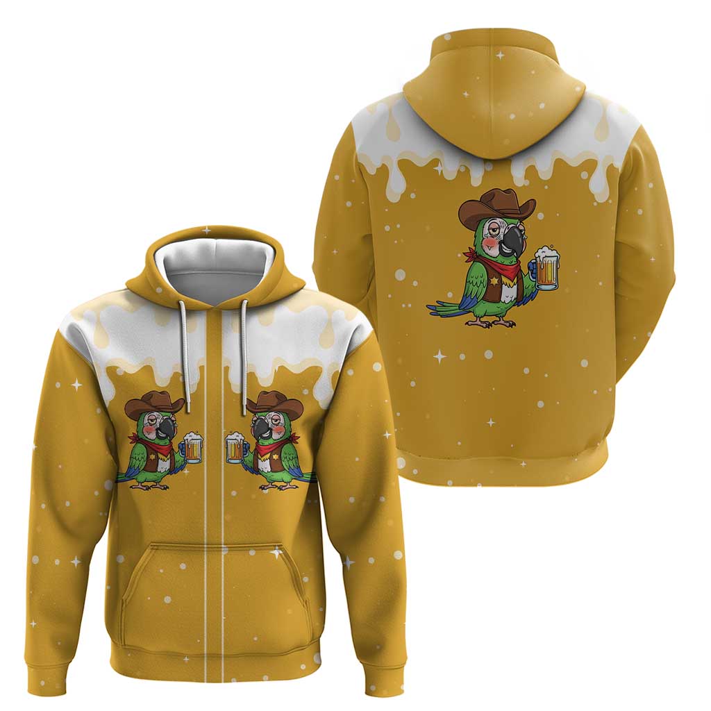 Western Yoke Hoodie Drunk Parrot Cowboy Style DT05