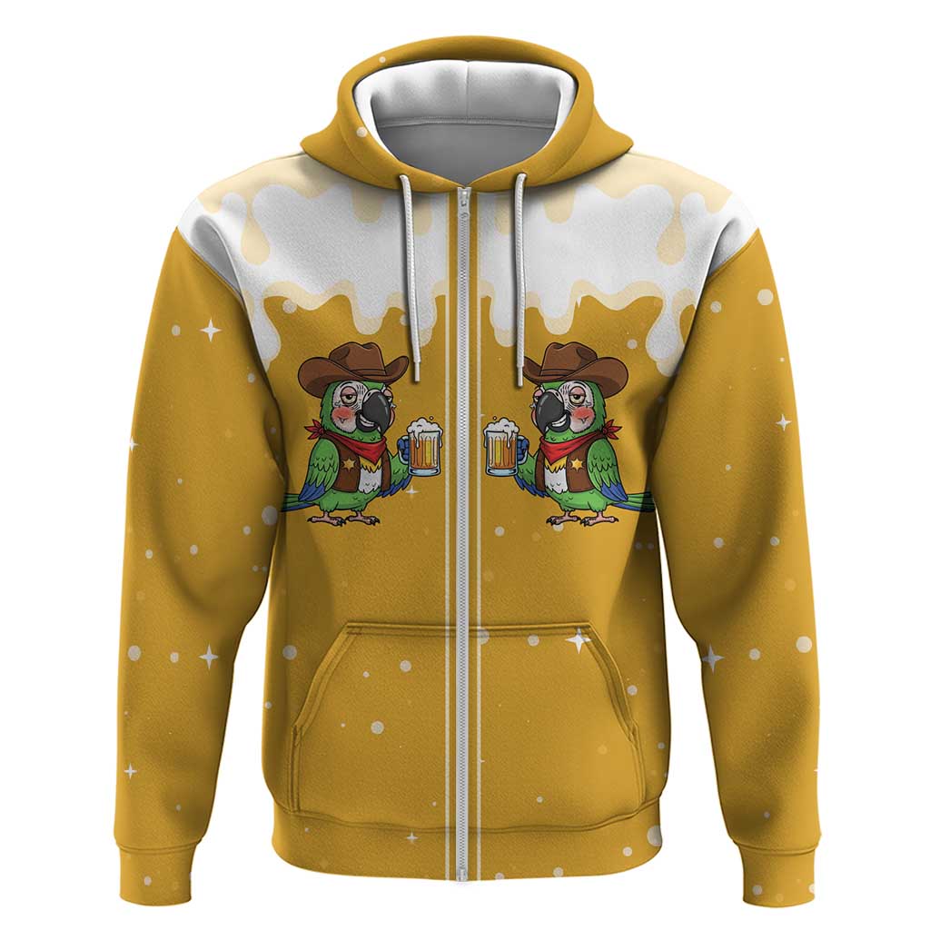 Western Yoke Hoodie Drunk Parrot Cowboy Style DT05