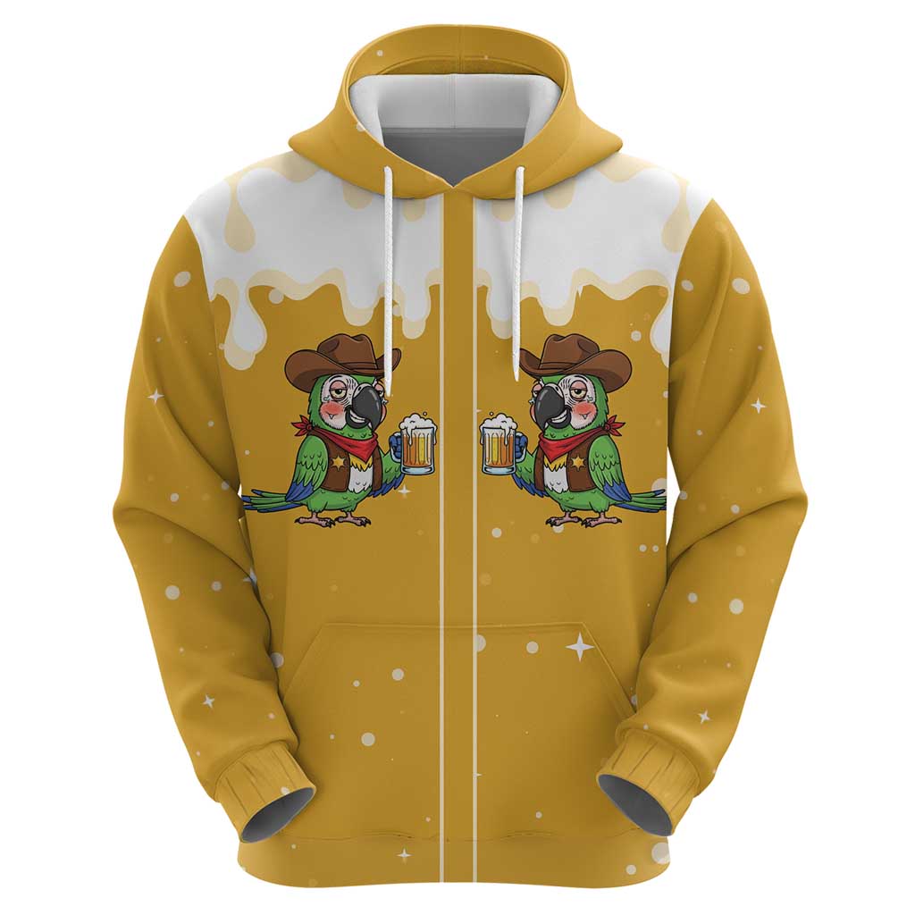 Western Yoke Hoodie Drunk Parrot Cowboy Style DT05