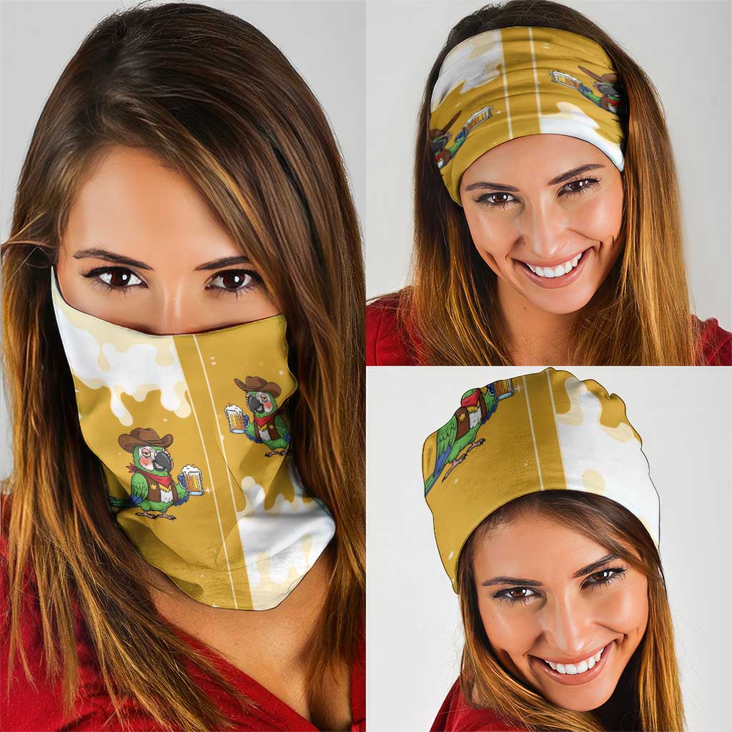Western Yoke Neck Gaiter Drunk Parrot Cowboy Style DT05