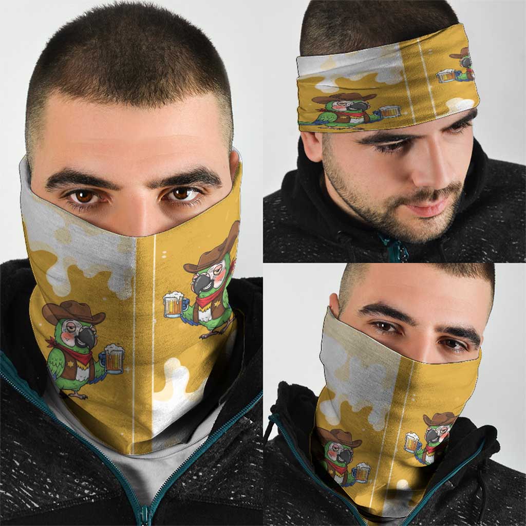 Western Yoke Neck Gaiter Drunk Parrot Cowboy Style DT05