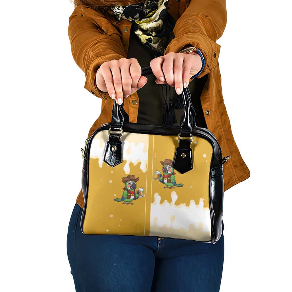 Western Yoke Shoulder Handbag Drunk Parrot Cowboy Style DT05