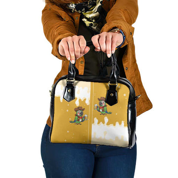 Western Yoke Shoulder Handbag Drunk Parrot Cowboy Style DT05