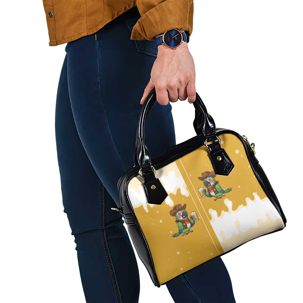 Western Yoke Shoulder Handbag Drunk Parrot Cowboy Style DT05