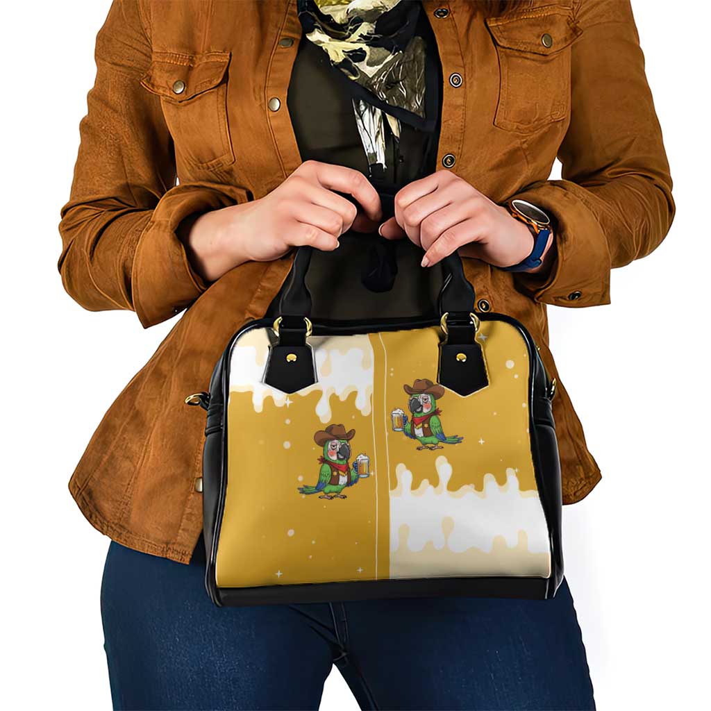 Western Yoke Shoulder Handbag Drunk Parrot Cowboy Style DT05