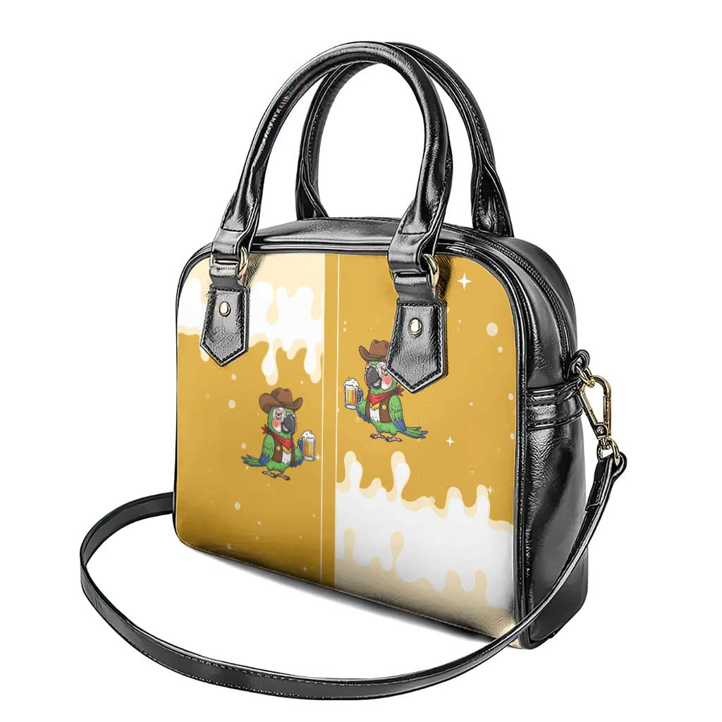 Western Yoke Shoulder Handbag Drunk Parrot Cowboy Style DT05