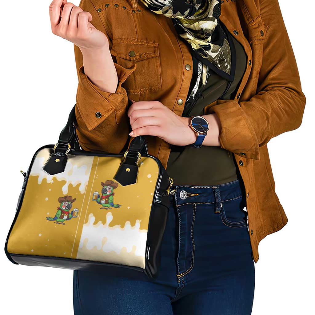 Western Yoke Shoulder Handbag Drunk Parrot Cowboy Style DT05