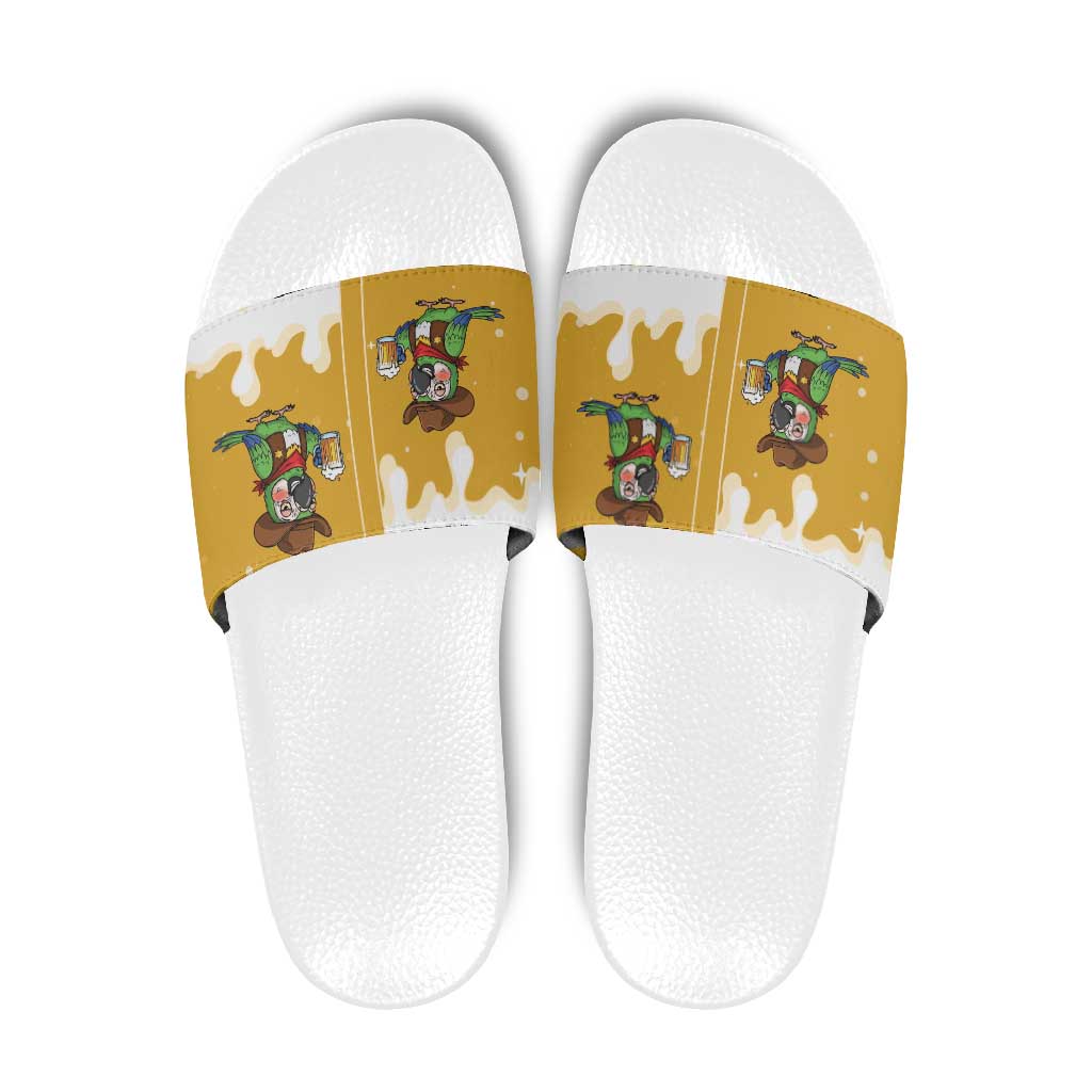 Western Yoke Slide Sandals Drunk Parrot Cowboy Style DT05
