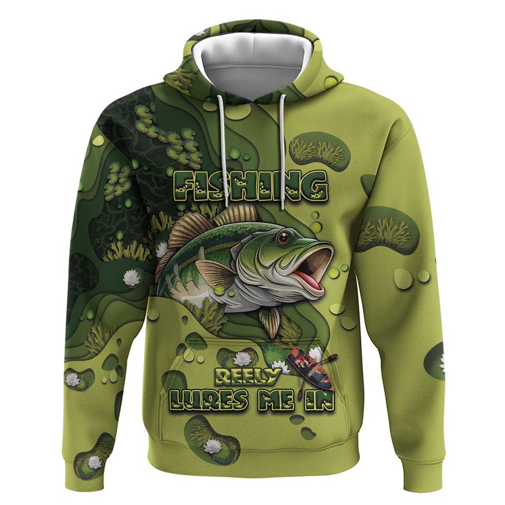 Personalized Fishing Hoodie Reely Lures Me In DT05