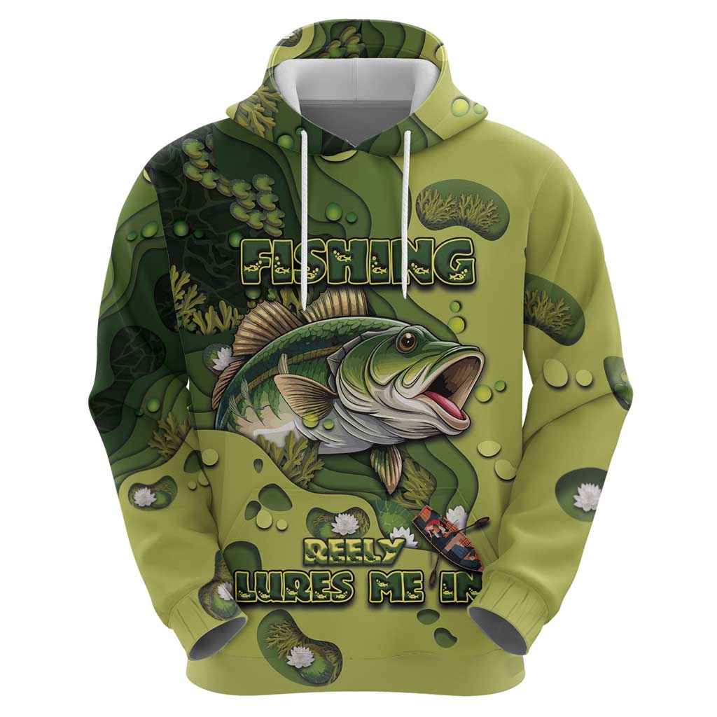 Personalized Fishing Hoodie Reely Lures Me In DT05