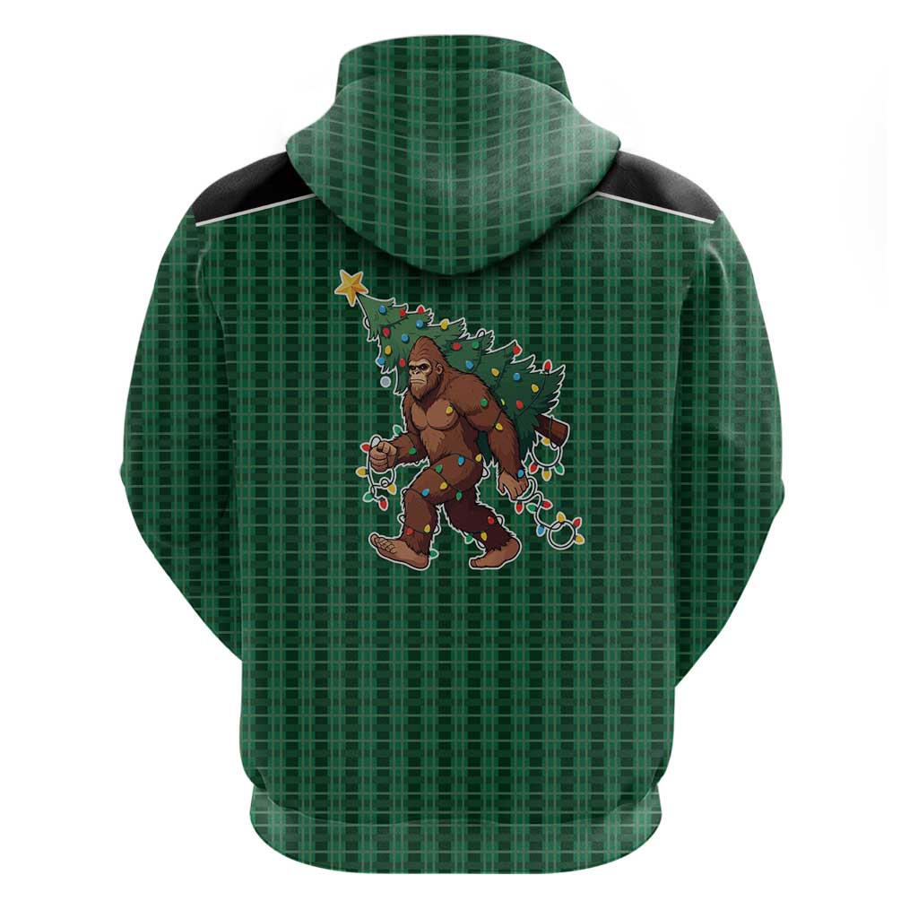Western Yoke Hoodie Bigfoot Xmas Cowboy Style DT05