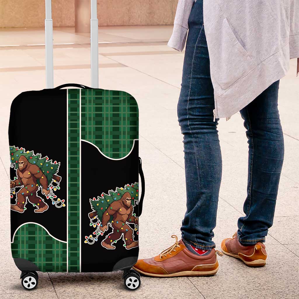Western Yoke Luggage Cover Bigfoot Xmas Cowboy Style DT05