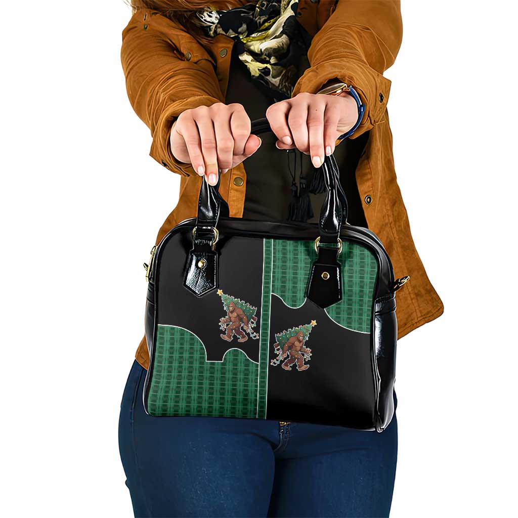Western Yoke Shoulder Handbag Bigfoot Xmas Cowboy Style DT05