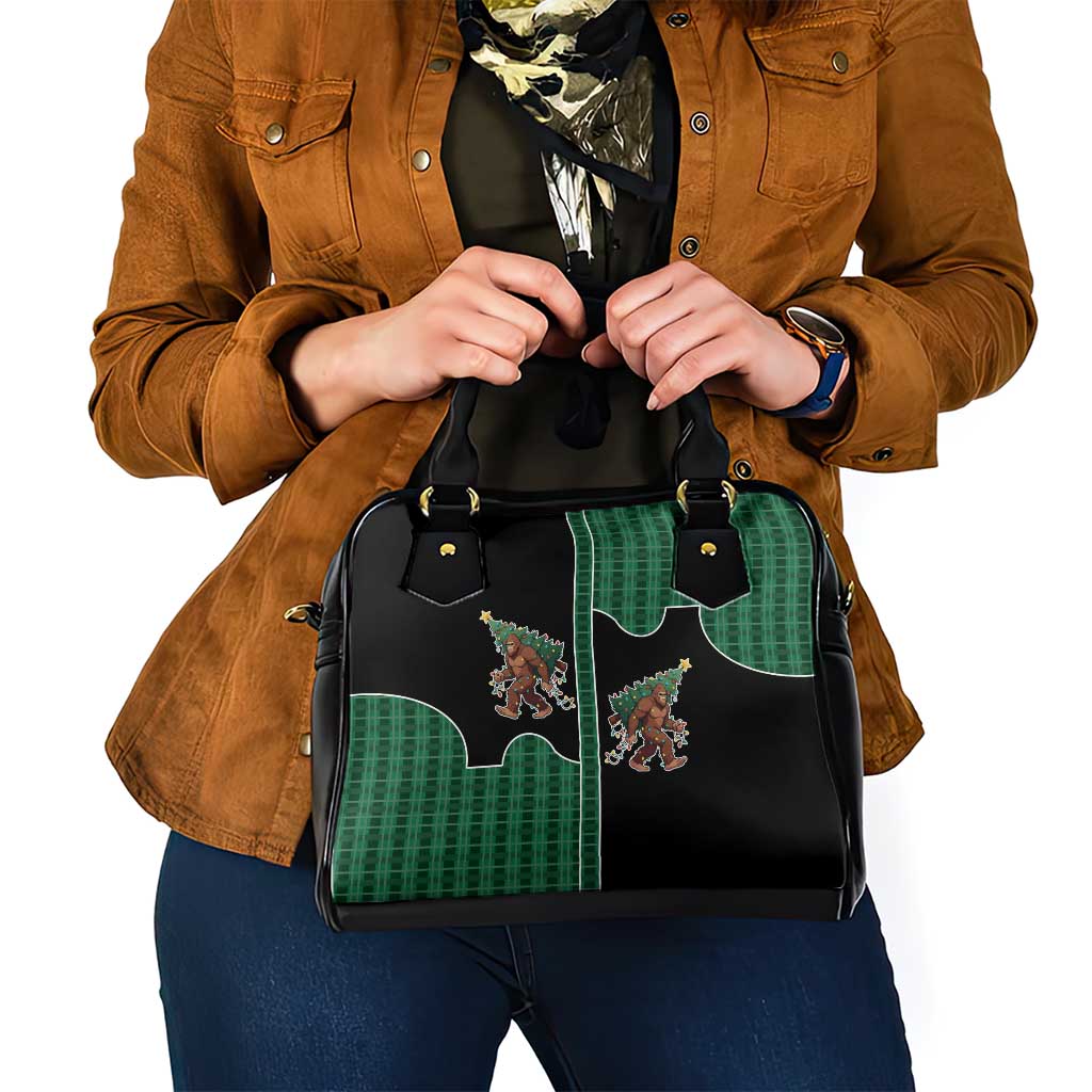 Western Yoke Shoulder Handbag Bigfoot Xmas Cowboy Style DT05