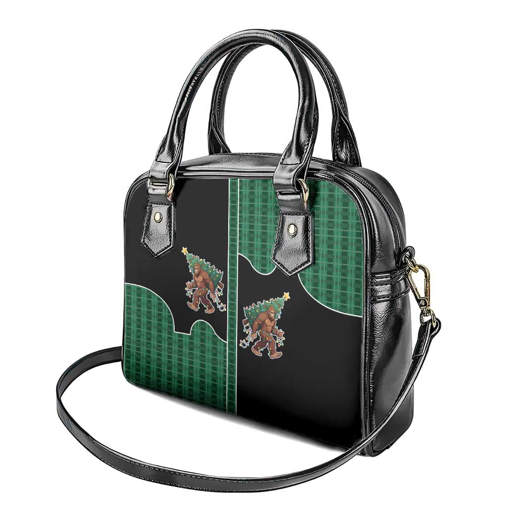 Western Yoke Shoulder Handbag Bigfoot Xmas Cowboy Style DT05