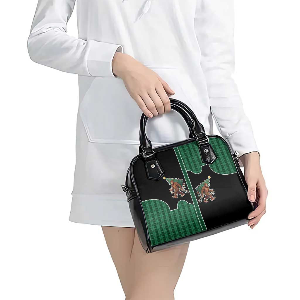 Western Yoke Shoulder Handbag Bigfoot Xmas Cowboy Style DT05