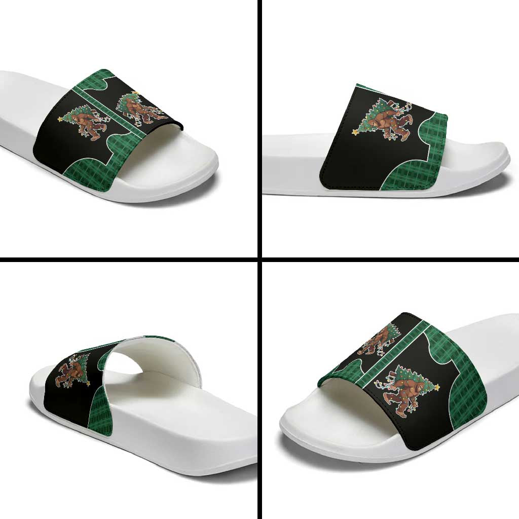 Western Yoke Slide Sandals Bigfoot Xmas Cowboy Style DT05